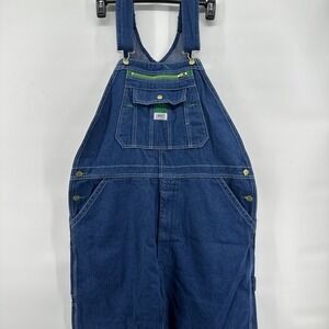 Liberty Bib Overalls Denim Farmer Painter Utility Workwear Retro 40x32 NEW